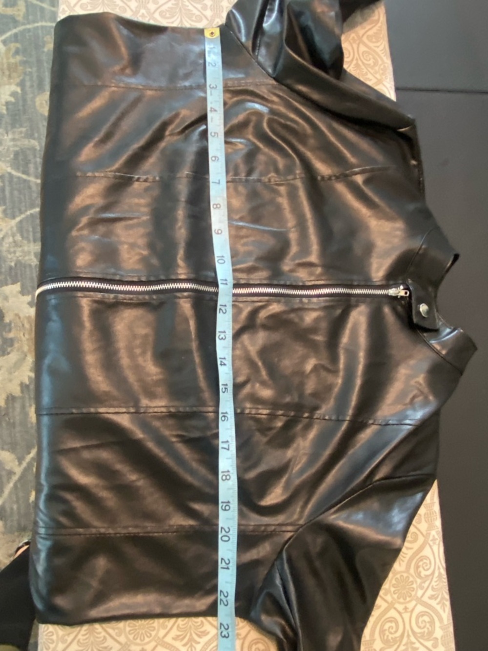 3/$12 Polyurethane Faux-Leather Moto Motorcycle Jacket Windbreaker Vinyl - Picture 4 of 11
